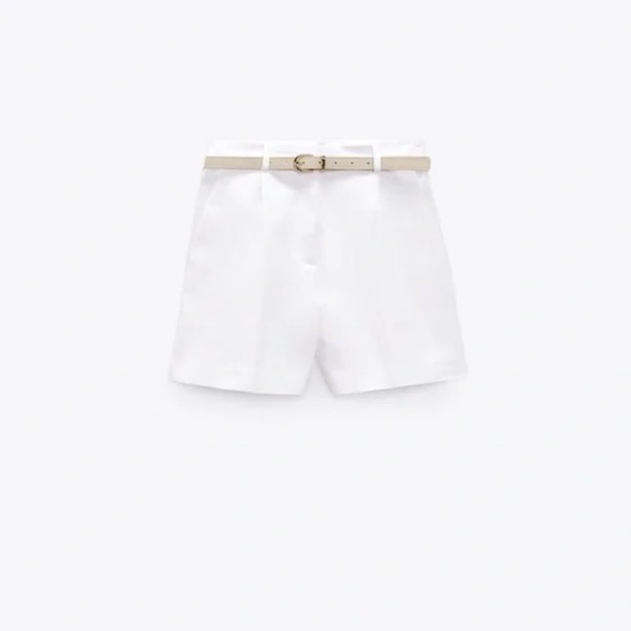 DOUBLE FACED BELTED SHORTS NWT - Picture 5 of 5